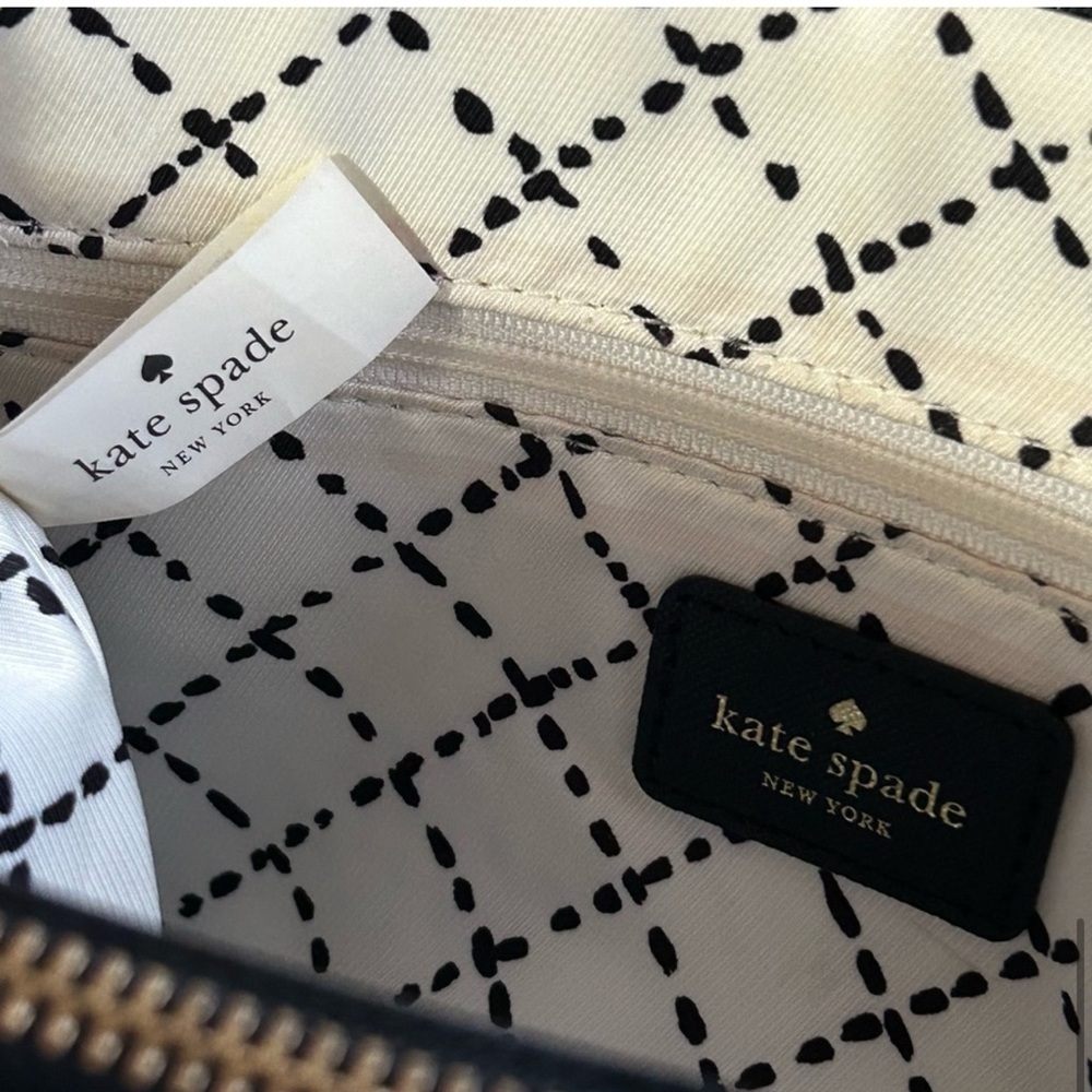 Kate Spade ♠️ Cove Street Airel Black Saffiano Leather Large Tote Bag - Picture 10 of 11